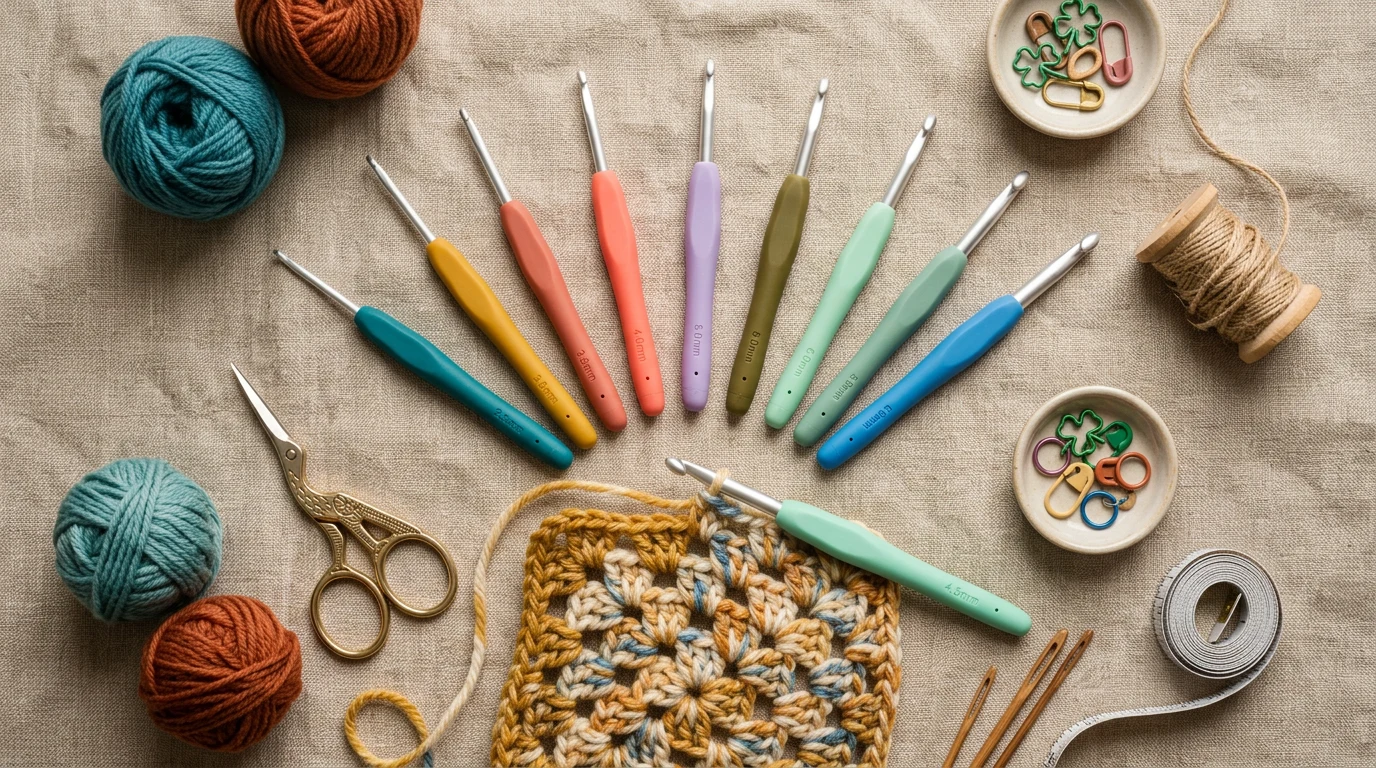 7 Best Crochet Hooks for Beginners in 2026 (Comfortable and Affordable) — GrannyHobby.com