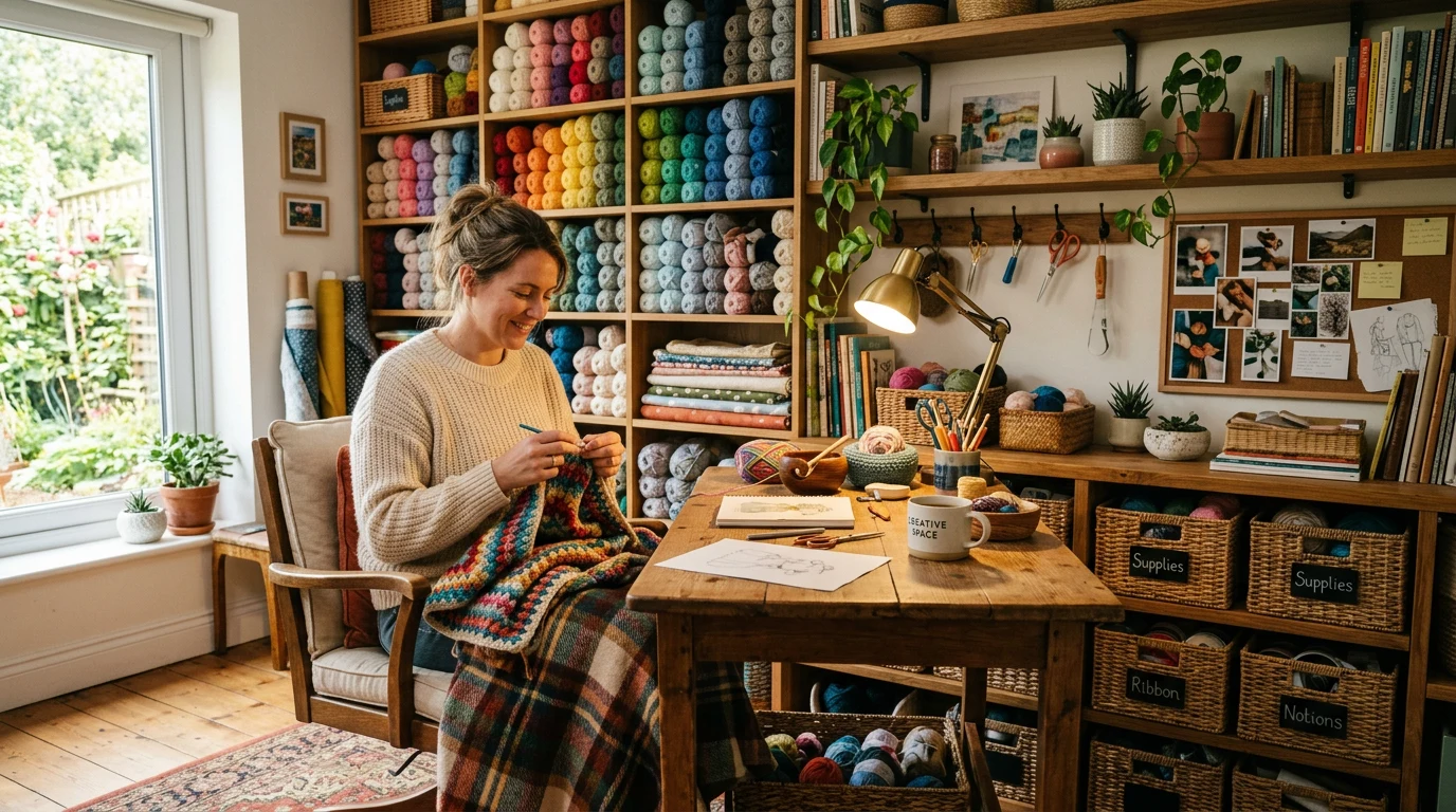 How to Set Up a Craft Room on Any Budget (Even a Tiny Corner) — GrannyHobby.com