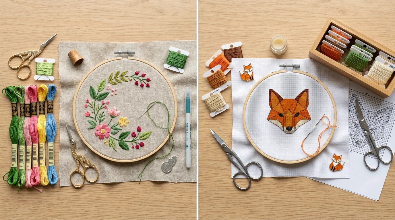 Embroidery vs Cross Stitch: What’s the Difference and Which Should You Try? — GrannyHobby.com
