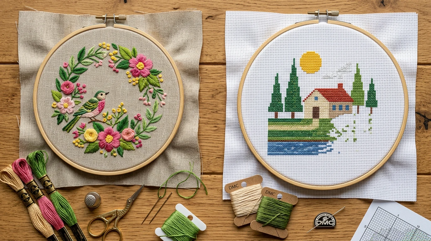 Embroidery vs Cross Stitch: What’s the Difference and Which Should You Try? — GrannyHobby.com