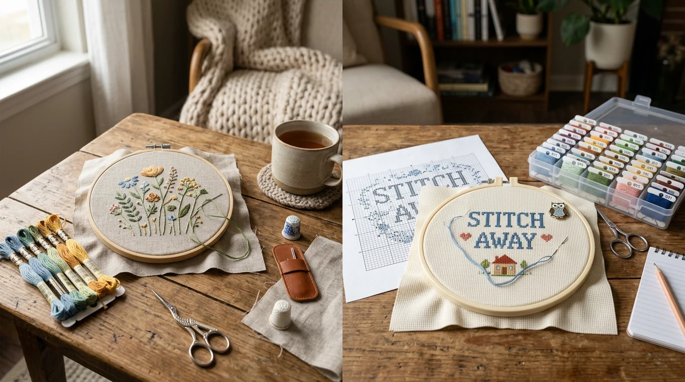 Embroidery vs Cross Stitch: What’s the Difference and Which Should You Try? — GrannyHobby.com