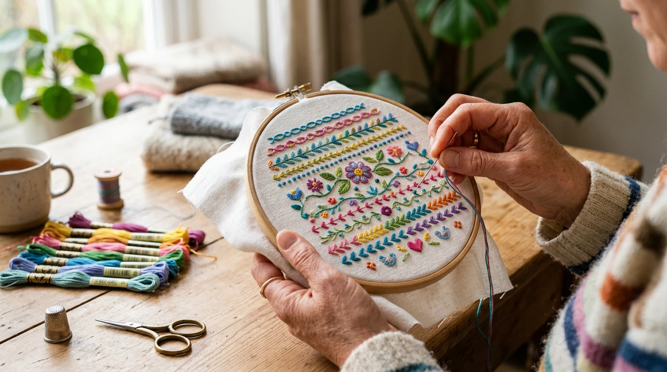 15 Essential Embroidery Stitches for Beginners (With Step-by-Step Instructions) — GrannyHobby.com