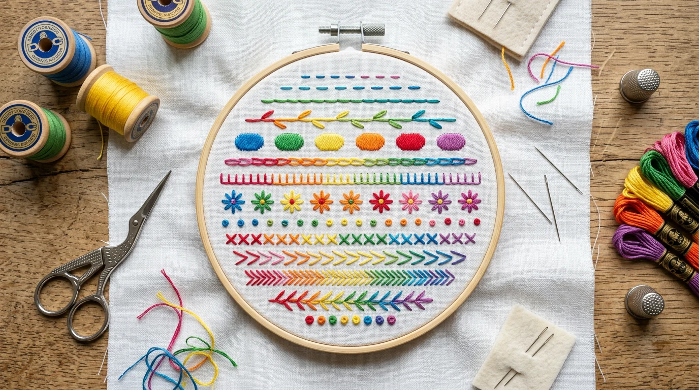 15 Essential Embroidery Stitches for Beginners (With Step-by-Step Instructions) — GrannyHobby.com