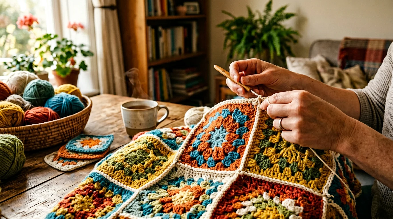 How to Crochet a Granny Square: Step-by-Step Tutorial for Beginners — GrannyHobby.com
