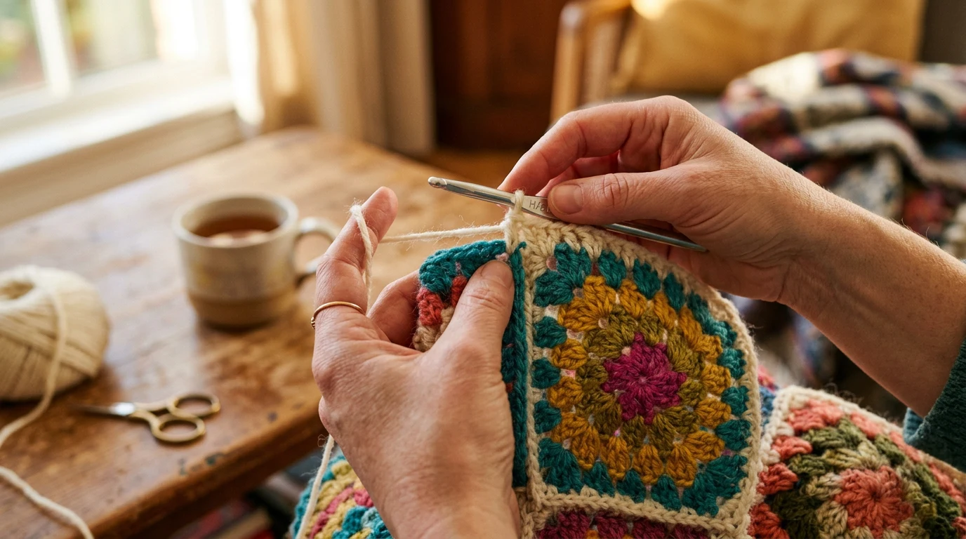 How to Crochet a Granny Square: Step-by-Step Tutorial for Beginners — GrannyHobby.com