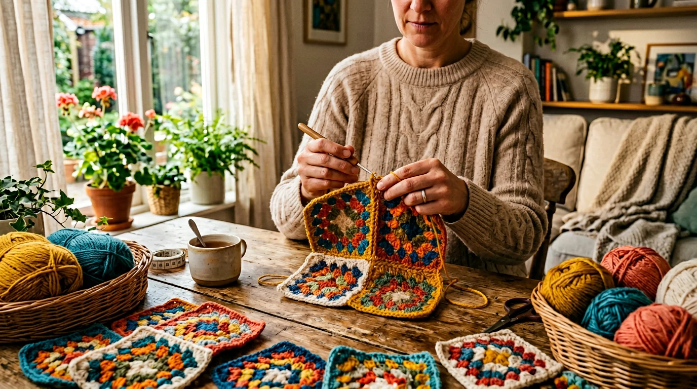 How to Crochet a Granny Square: Step-by-Step Tutorial for Beginners — GrannyHobby.com