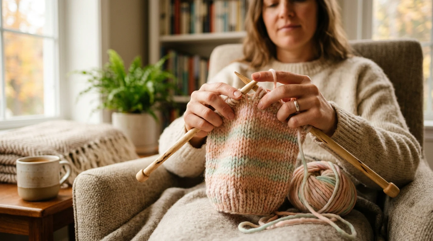 How to Knit a Scarf: Your First Real Project (Step by Step) — GrannyHobby.com