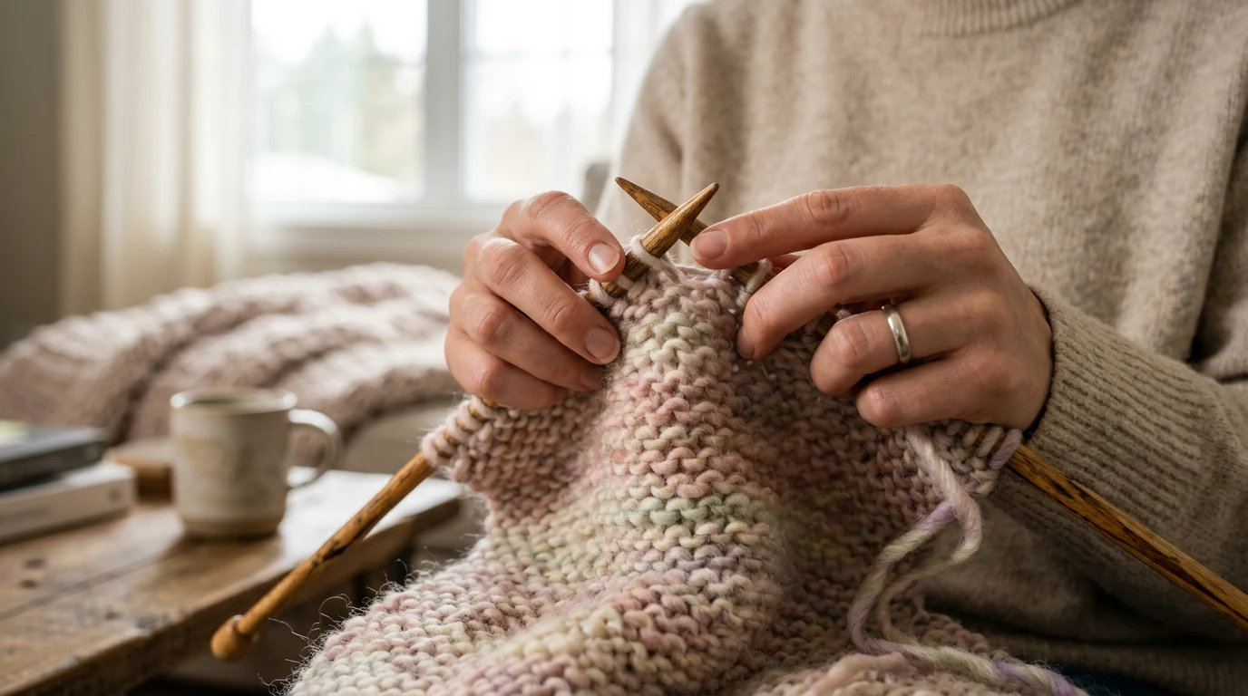 How to Knit a Scarf: Your First Real Project (Step by Step) — GrannyHobby.com