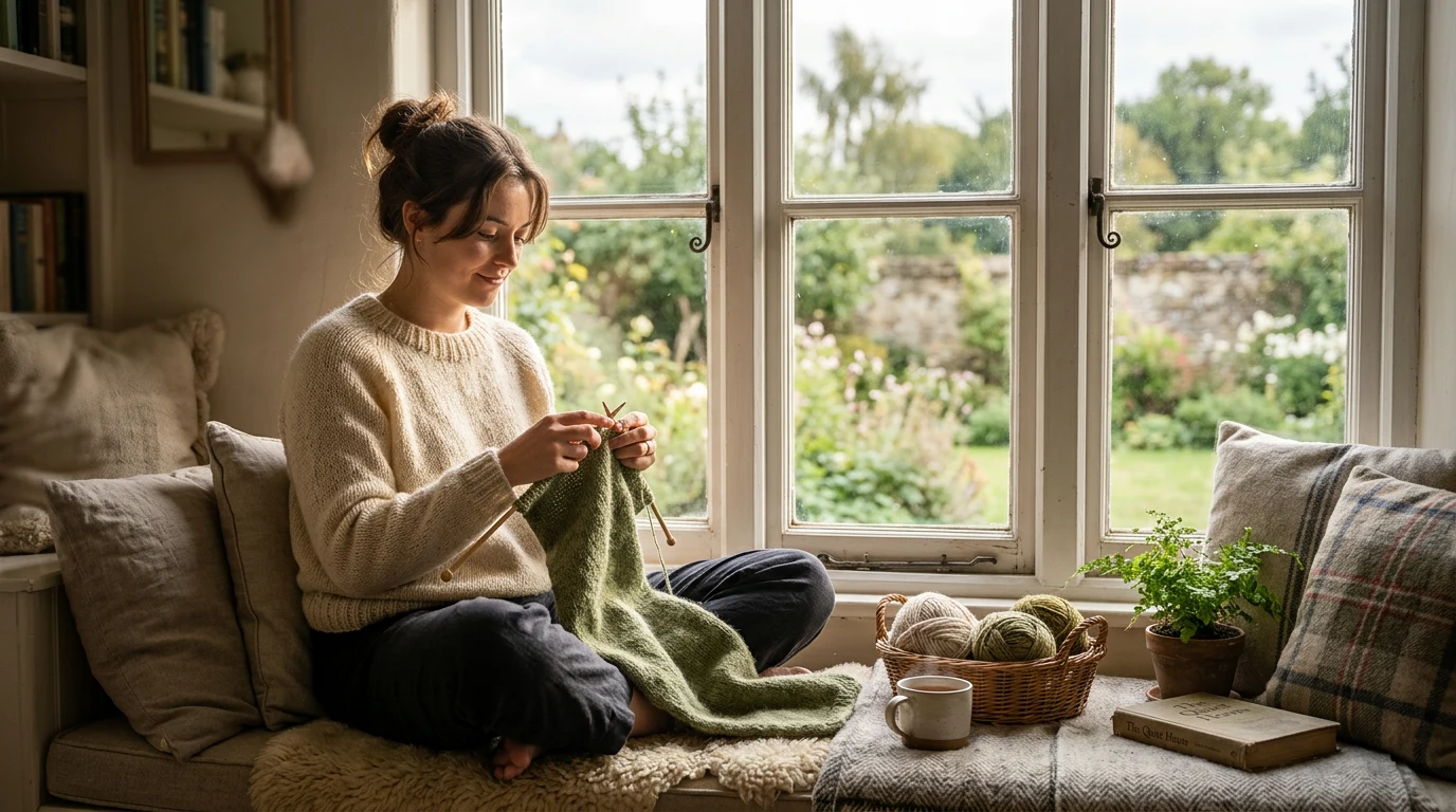 Knitting for Anxiety: How Yarn and Needles Can Calm Your Mind — GrannyHobby.com