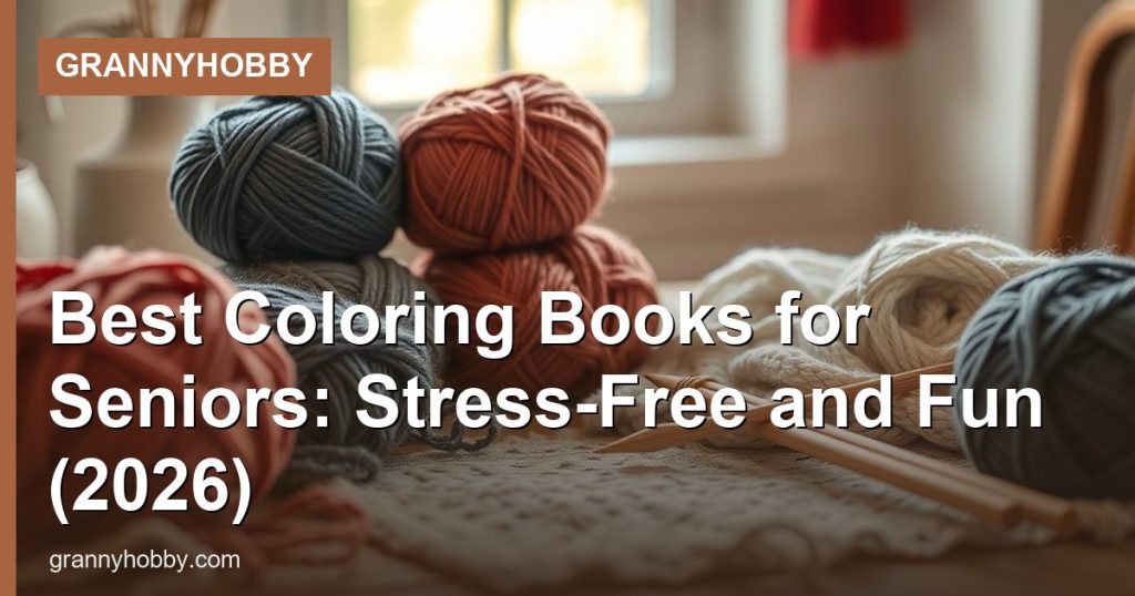 Best Coloring Books for Seniors: Stress-Free and Fun (2026) - GrannyHobby