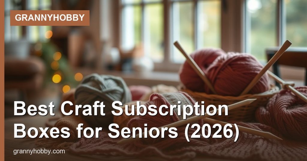 Best Craft Subscription Boxes for Seniors (2026) - GrannyHobby