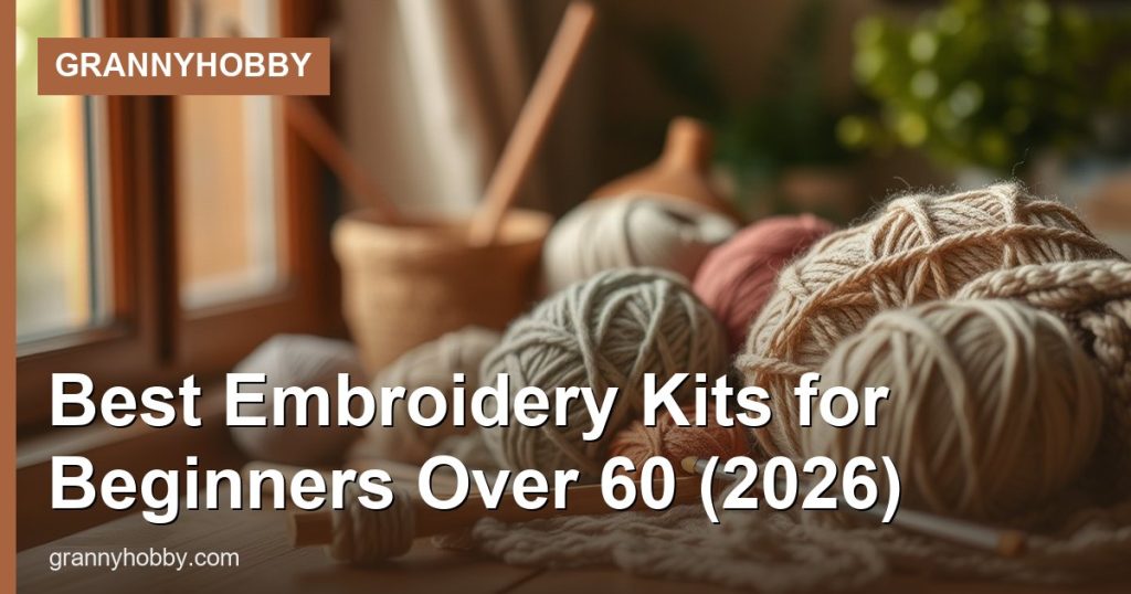 Best Embroidery Kits for Beginners Over 60 (2026) - GrannyHobby