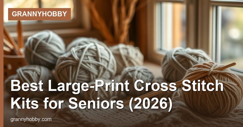 Best Large-Print Cross Stitch Kits for Seniors (2026) - GrannyHobby