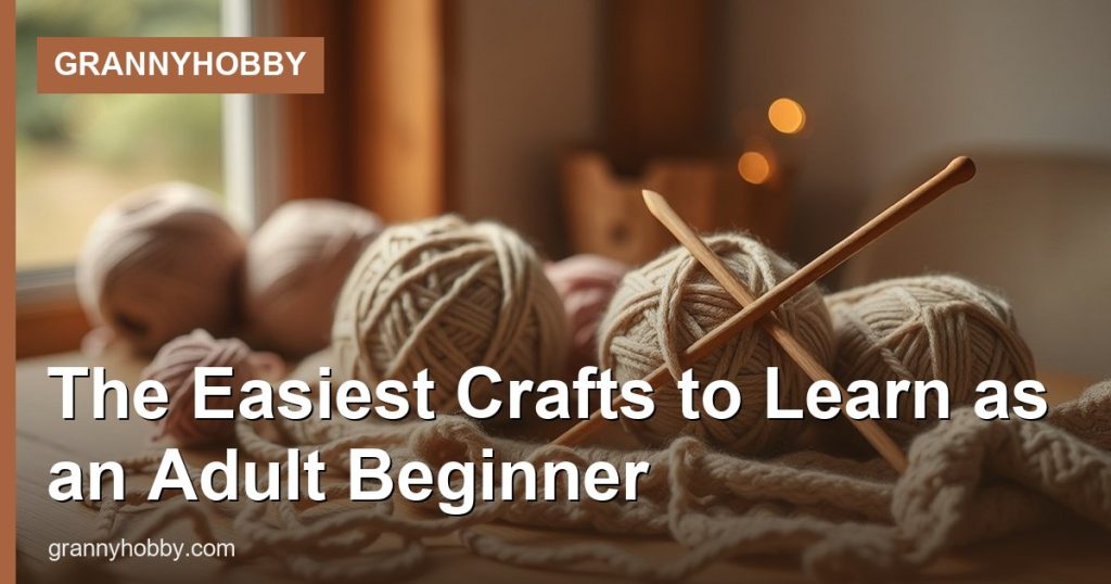 The Easiest Crafts to Learn as an Adult Beginner - GrannyHobby