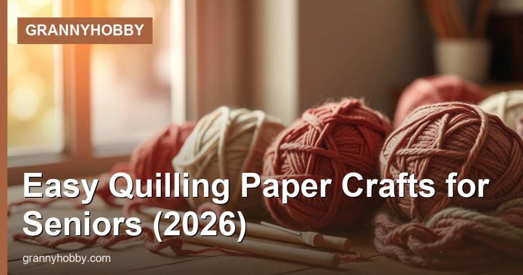 Easy Quilling Paper Crafts for Seniors (2026) - GrannyHobby