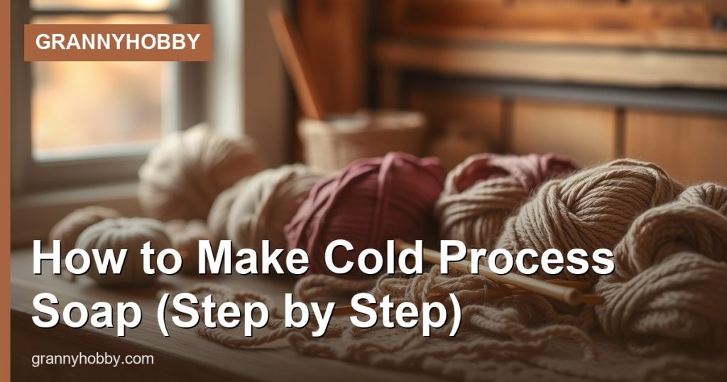 How to Make Cold Process Soap (Step by Step) - GrannyHobby